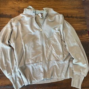Athleta Olive Zip-Up Jacket